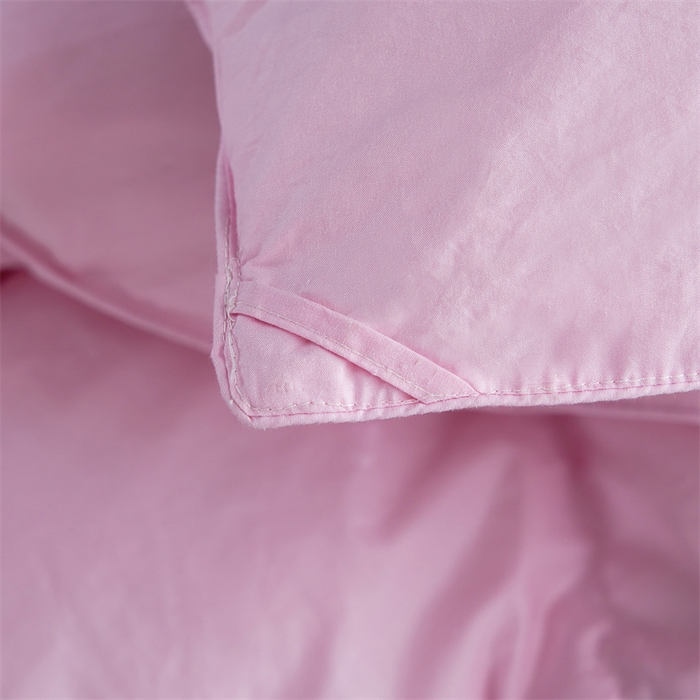 91家纺网 家纺一手货源 找家纺 呆头鹅羽绒工厂店 2025新款全棉羽丝绒扭花被 白鹅绒鸭绒被子被芯羽绒工厂店 粉色