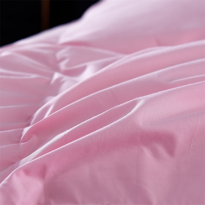 91家纺网 家纺一手货源 找家纺 呆头鹅羽绒工厂店 2025新款全棉羽丝绒标准被 白鹅绒鸭绒被子被芯羽绒工厂店 粉色