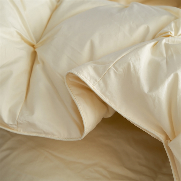 91家纺网 家纺一手货源 找家纺 呆头鹅羽绒工厂店 2025新款全棉羽丝绒扭花被 白鹅绒鸭绒被子被芯羽绒工厂店 黄色