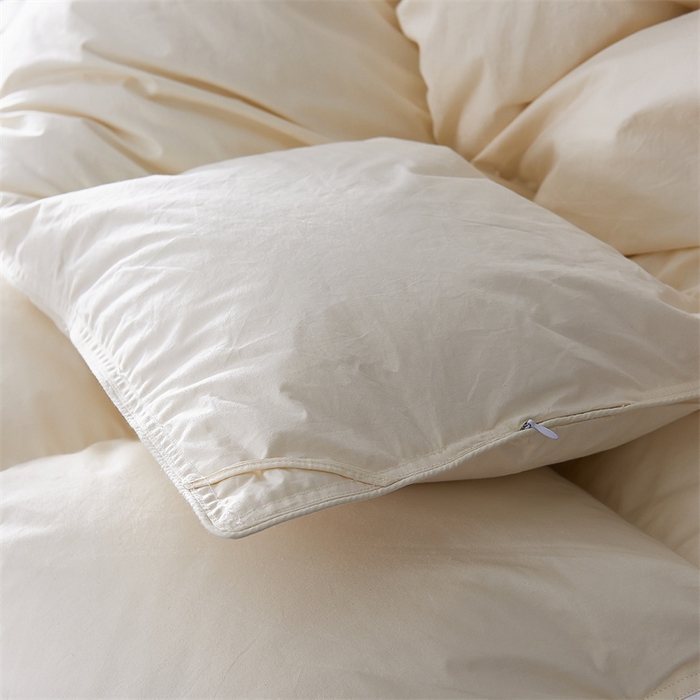 91家纺网 家纺一手货源 找家纺 呆头鹅羽绒工厂店 2025新款全棉羽丝绒标准被 白鹅绒鸭绒被子被芯羽绒工厂店 黄色