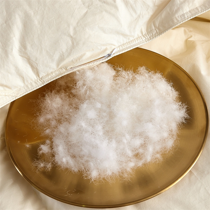 91家纺网 家纺一手货源 找家纺 呆头鹅羽绒工厂店 2025新款全棉羽丝绒标准被 白鹅绒鸭绒被子被芯羽绒工厂店 黄色