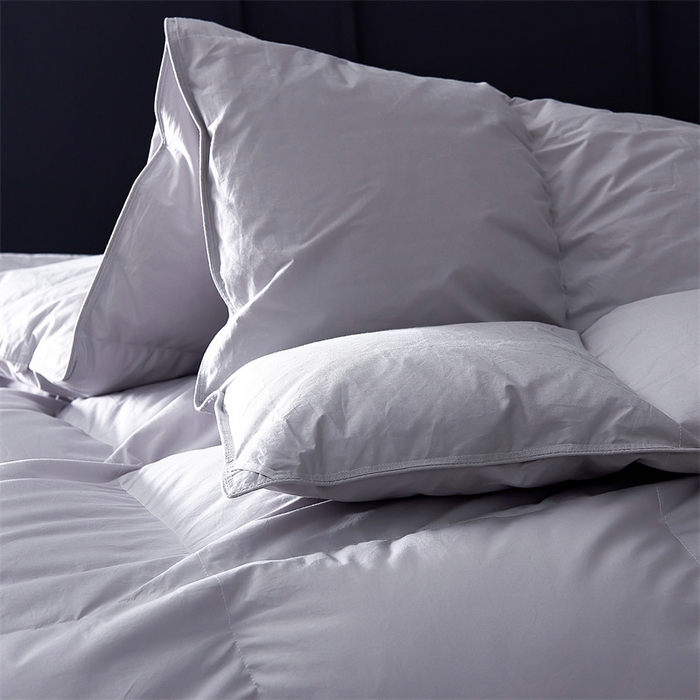 91家纺网 家纺一手货源 找家纺 呆头鹅羽绒工厂店 2025新款全棉羽丝绒标准被 白鹅绒鸭绒被子被芯羽绒工厂店 灰色