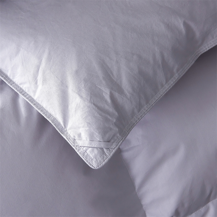 91家纺网 家纺一手货源 找家纺 呆头鹅羽绒工厂店 2025新款全棉羽丝绒标准被 白鹅绒鸭绒被子被芯羽绒工厂店 灰色