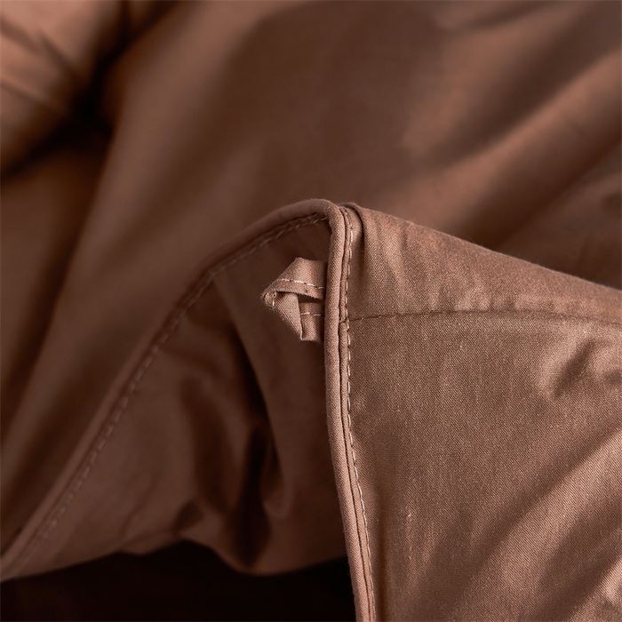 91家纺网 家纺一手货源 找家纺 呆头鹅羽绒工厂店 2025新款全棉羽丝绒扭花被 白鹅绒鸭绒被子被芯羽绒工厂店 咖色