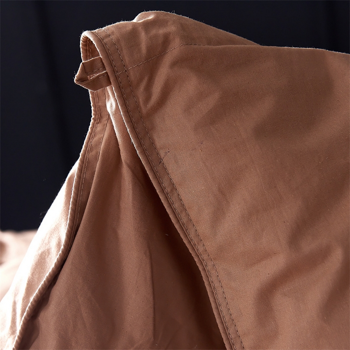 91家纺网 家纺一手货源 找家纺 呆头鹅羽绒工厂店 2025新款全棉羽丝绒标准被 白鹅绒鸭绒被子被芯羽绒工厂店 咖色