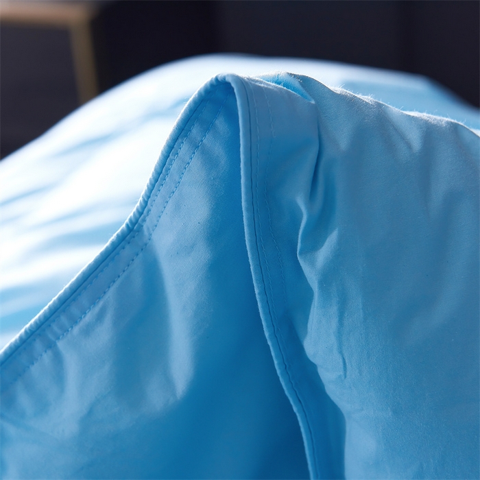 91家纺网 家纺一手货源 找家纺 呆头鹅羽绒工厂店 2025新款全棉羽丝绒标准被 白鹅绒鸭绒被子被芯羽绒工厂店 蓝色