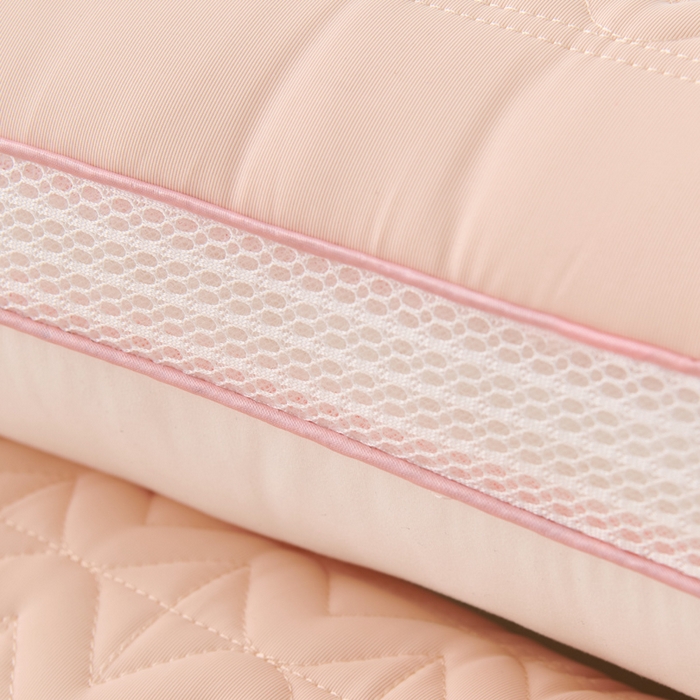 91家纺网 家纺一手货源 找家纺 卓昌枕芯 2025夏季新款冰丝凉感定形枕头枕芯 粉玉-凉感冰丝护颈枕 800g低枕一对