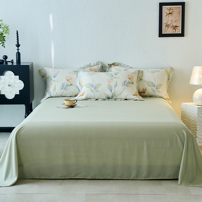 91家纺网 家纺一手货源 找家纺 （总）春皖家纺 2025新款莱赛尔天丝AB版单品B版床单