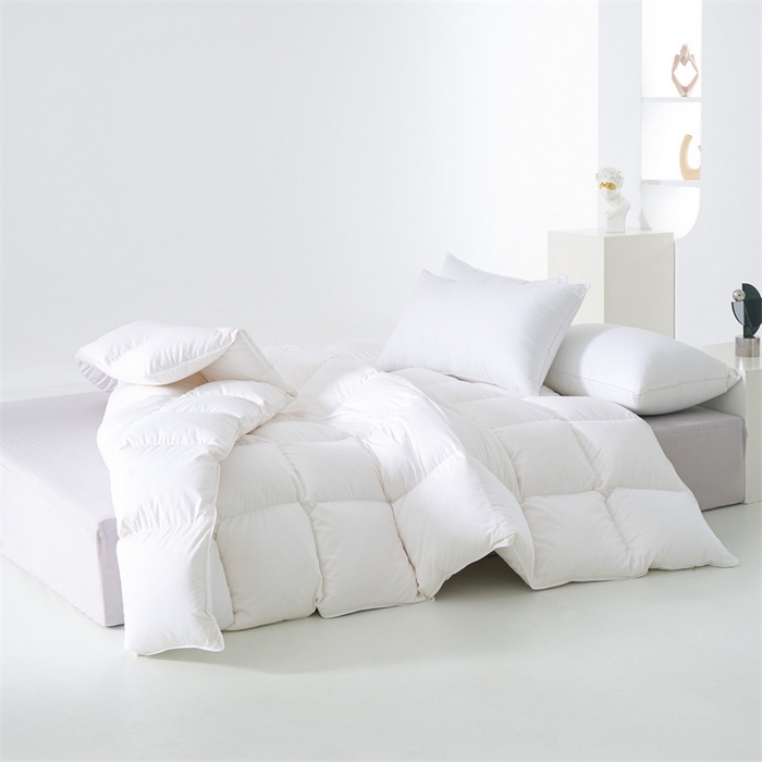 91家纺网 家纺一手货源 找家纺 （总）呆头鹅羽绒工厂店 2025新款100支柔赛丝单边羽绒被 白鹅绒鸭绒被子被芯羽绒工厂店