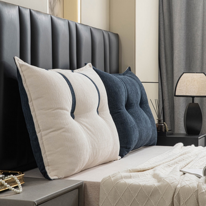 美达人 2025新款雪尼尔组合靠背 云芙【墨蓝】亲肤雪尼尔