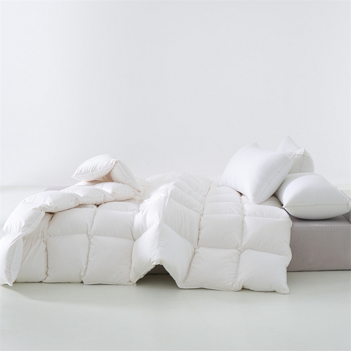 91家纺网 家纺一手货源 找家纺 （总）呆头鹅羽绒工厂店 2025新款100支柔赛丝单边羽绒被 白鹅绒鸭绒被子被芯羽绒工厂店