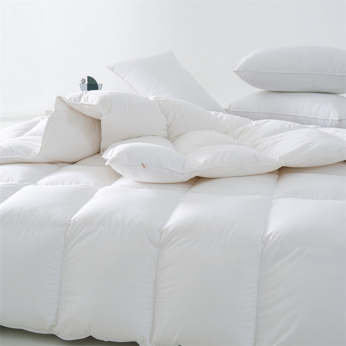 91家纺网 家纺一手货源 找家纺 （总）呆头鹅羽绒工厂店 2025新款100支柔赛丝单边羽绒被 白鹅绒鸭绒被子被芯羽绒工厂店