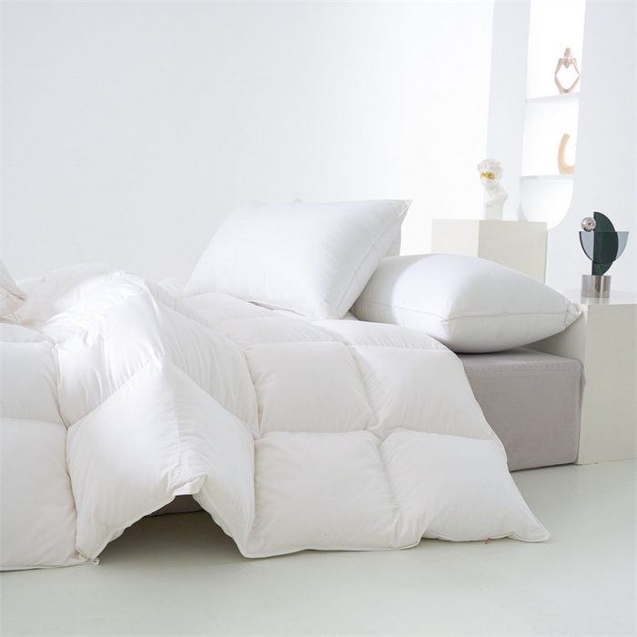 91家纺网 家纺一手货源 找家纺 （总）呆头鹅羽绒工厂店 2025新款100支柔赛丝单边羽绒被 白鹅绒鸭绒被子被芯羽绒工厂店