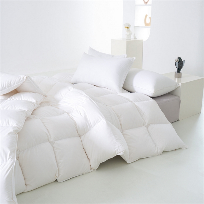 91家纺网 家纺一手货源 找家纺 （总）呆头鹅羽绒工厂店 2025新款100支柔赛丝单边羽绒被 白鹅绒鸭绒被子被芯羽绒工厂店