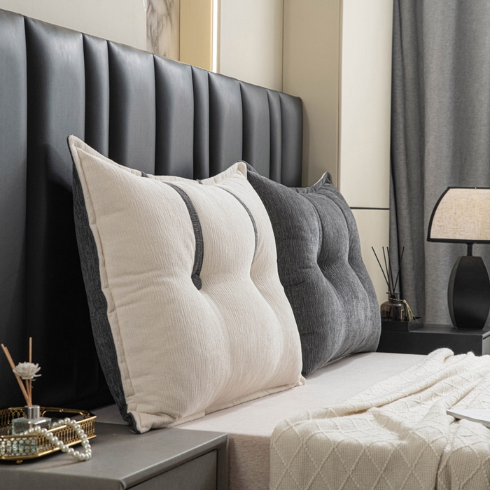 美达人 2025新款雪尼尔组合靠背 云芙【炭黑】亲肤雪尼尔