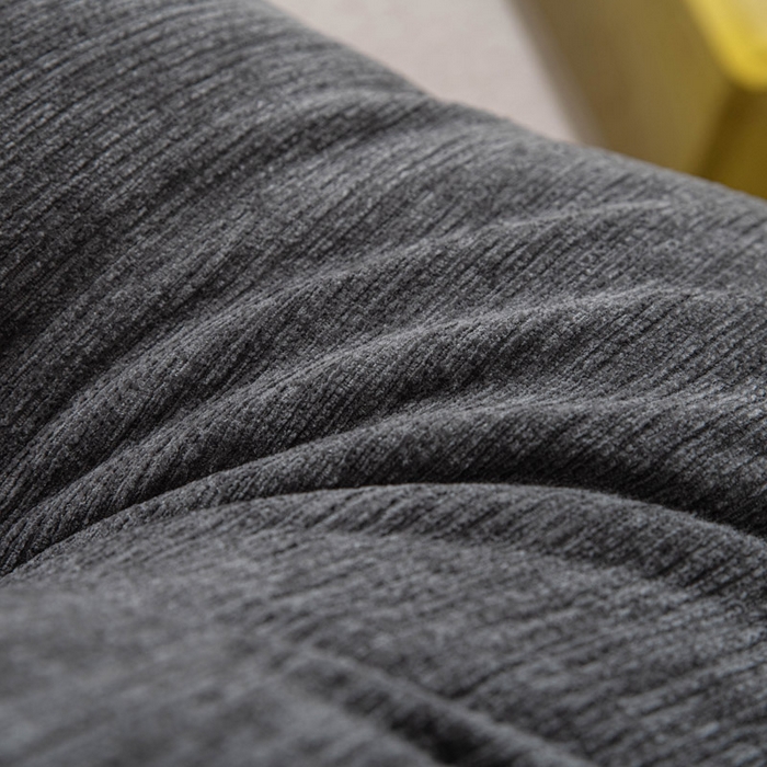 91家纺网 家纺一手货源 找家纺 美达人 2025新款雪尼尔组合靠背 云芙【炭黑】亲肤雪尼尔