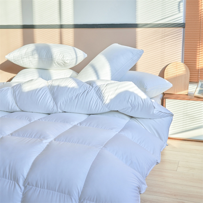 91家纺网 家纺一手货源 找家纺 （总）呆头鹅羽绒工厂店 2025新款全棉单边羽绒被 白鹅绒鸭绒被子被芯羽绒工厂店