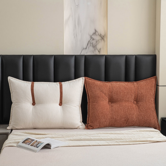 91家纺网 家纺一手货源 找家纺 美达人 2025新款雪尼尔组合靠背 云芙【云橙】亲肤雪尼尔