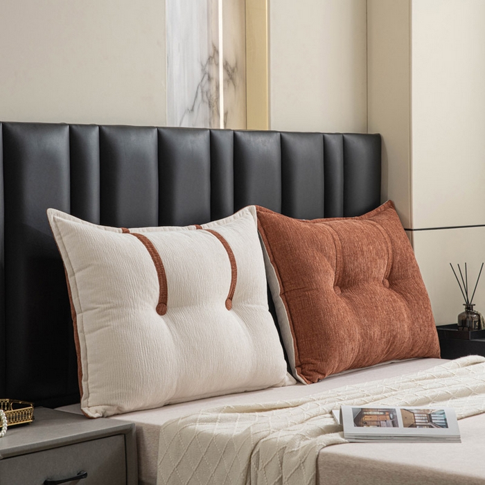 91家纺网 家纺一手货源 找家纺 美达人 2025新款雪尼尔组合靠背 云芙【云橙】亲肤雪尼尔