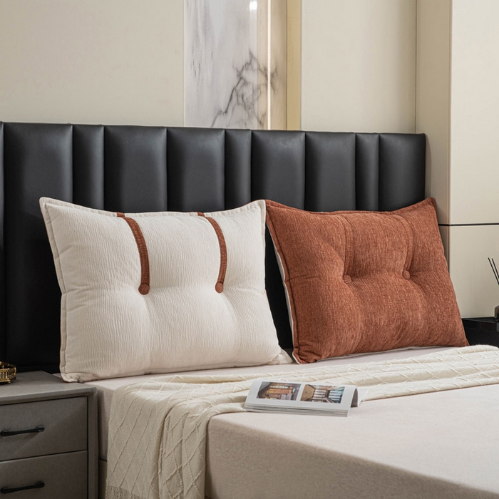 91家纺网 家纺一手货源 找家纺 美达人 2025新款雪尼尔组合靠背 云芙【云橙】亲肤雪尼尔