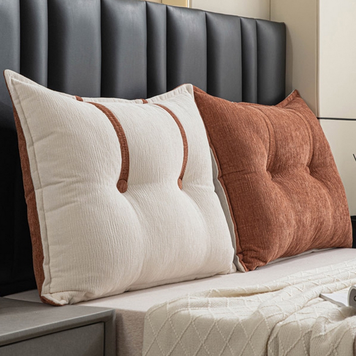 91家纺网 家纺一手货源 找家纺 美达人 2025新款雪尼尔组合靠背 云芙【云橙】亲肤雪尼尔