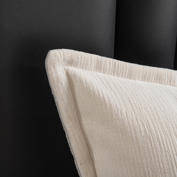 91家纺网 家纺一手货源 找家纺 美达人 2025新款雪尼尔组合靠背 云芙【银灰】亲肤雪尼尔