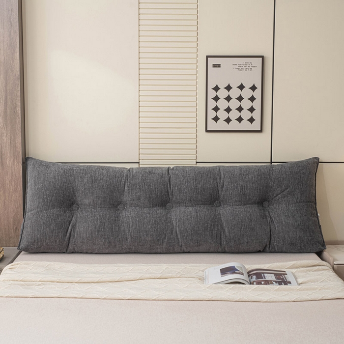 91家纺网 家纺一手货源 找家纺 美达人 2025新款雪尼尔三角靠背 法式-碳黑【雪尼尔】