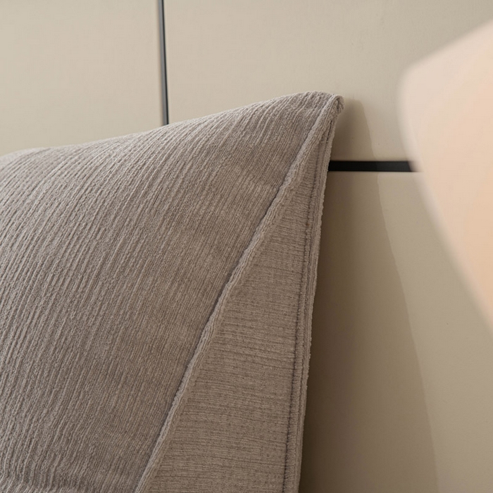 91家纺网 家纺一手货源 找家纺 美达人 2025新款雪尼尔三角靠背 法式-银灰【雪尼尔】