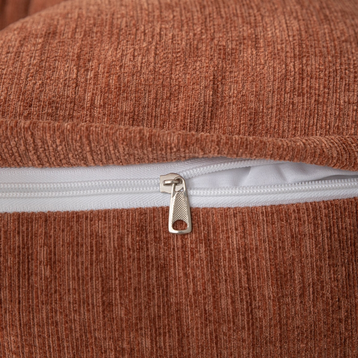 91家纺网 家纺一手货源 找家纺 美达人 2025新款雪尼尔三角靠背 法式-云橙【雪尼尔】