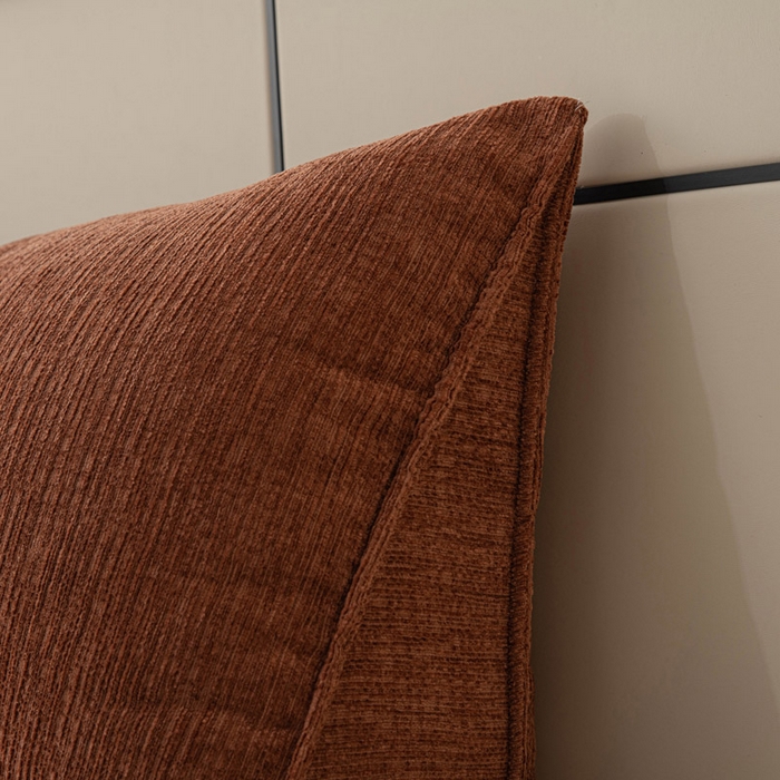 91家纺网 家纺一手货源 找家纺 美达人 2025新款雪尼尔三角靠背 法式-云橙【雪尼尔】