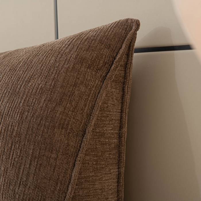 91家纺网 家纺一手货源 找家纺 美达人 2025新款雪尼尔三角靠背 法式-棕咖【雪尼尔】