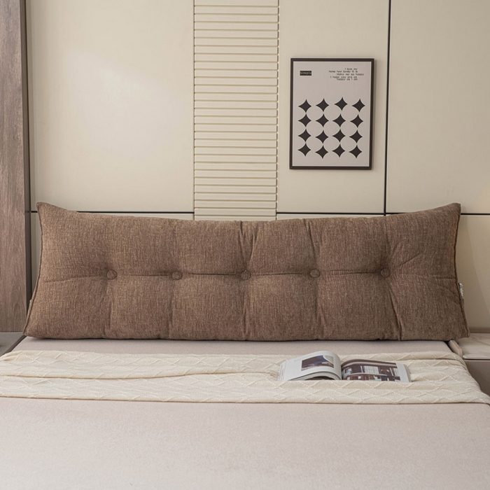 91家纺网 家纺一手货源 找家纺 美达人 2025新款雪尼尔三角靠背 法式-棕咖【雪尼尔】