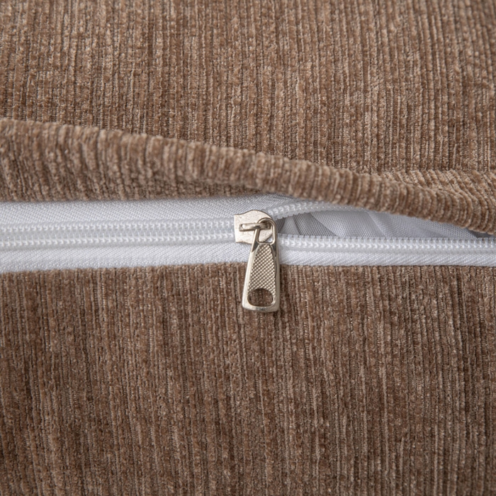 91家纺网 家纺一手货源 找家纺 美达人 2025新款雪尼尔三角靠背 法式-棕咖【雪尼尔】