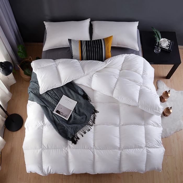 91家纺网 家纺一手货源 找家纺 （总）呆头鹅羽绒工厂店 2025新款全棉白鹅毛羽毛被 白鹅绒鸭绒被子被芯羽绒工厂店