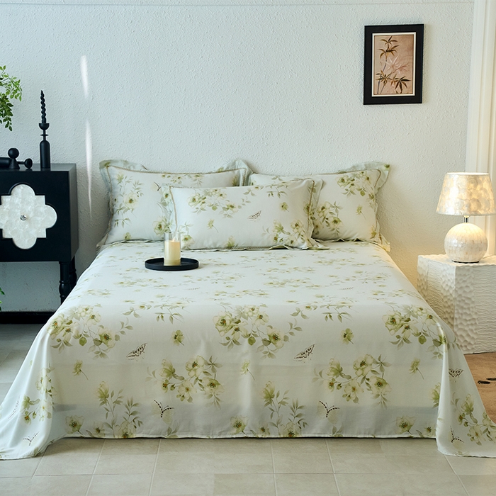 91家纺网 家纺一手货源 找家纺 （总）春皖家纺 2025新款莱赛尔天丝AB版单品A版床单