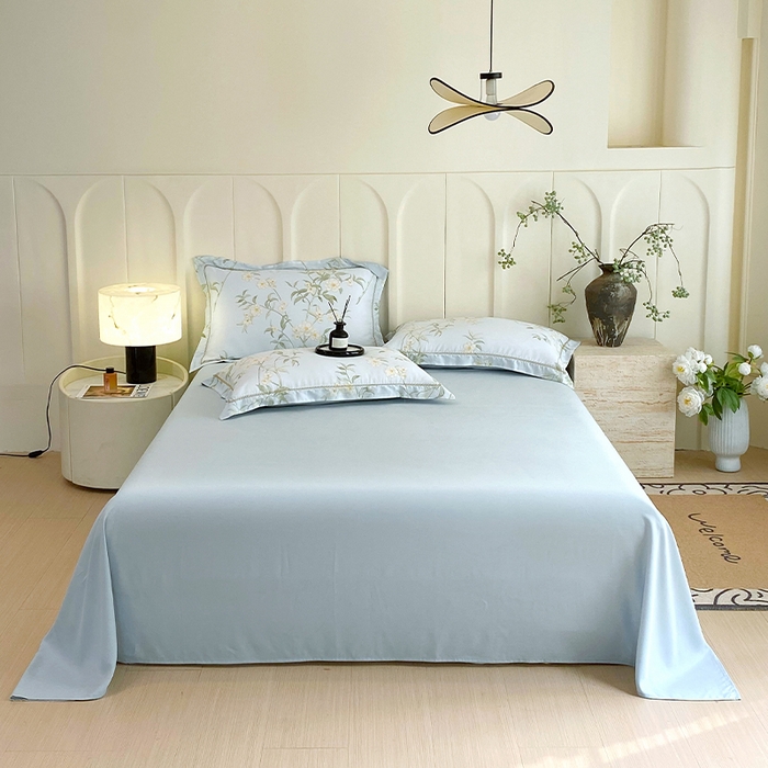 91家纺网 家纺一手货源 找家纺 （总）春皖家纺 2025春夏新款A类莱赛尔纤维印花B版单床单 床单单件-风格二