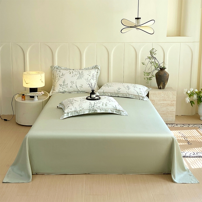 91家纺网 家纺一手货源 找家纺 （总）春皖家纺 2025春夏新款A类莱赛尔纤维印花B版单床单 床单单件-风格二