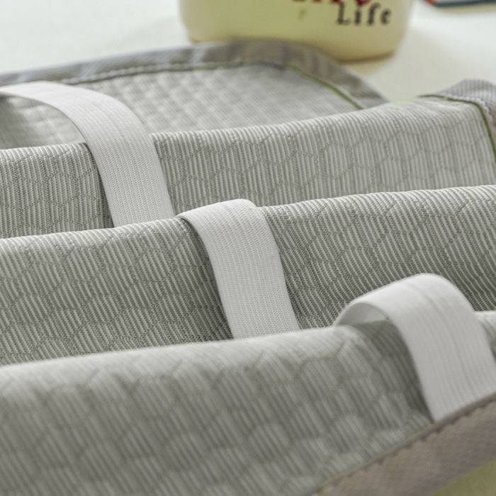 91家纺网 家纺一手货源 找家纺 芙绣家纺 2025新款A类凉感豆豆枕巾 卡皮巴拉-灰色 52*72cm/对