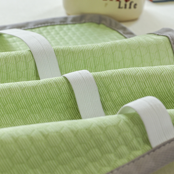 91家纺网 家纺一手货源 找家纺 芙绣家纺 2025新款A类凉感豆豆枕巾 卡皮巴拉-绿色 52*72cm/只