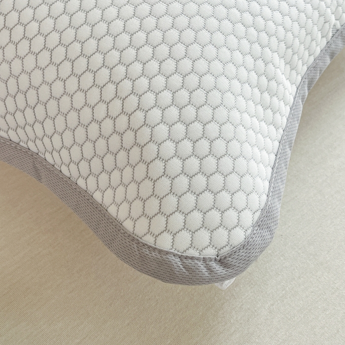 91家纺网 家纺一手货源 找家纺 芙绣家纺 2025新款A类凉感豆豆枕巾 小熊-灰色 52*72cm/对