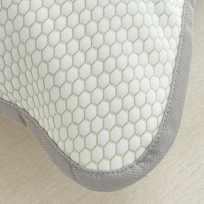 91家纺网 家纺一手货源 找家纺 芙绣家纺 2025新款A类凉感豆豆枕巾 小熊-绿色 52*72cm/只