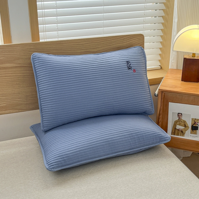 91家纺网 家纺一手货源 找家纺 （总）芙绣家纺 2025新款A类防水绣花夹棉枕套