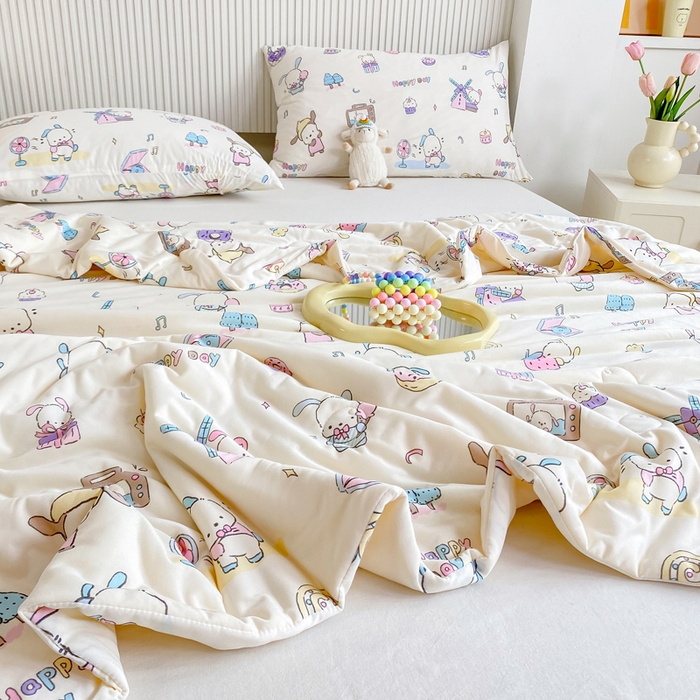 91家纺网 家纺一手货源 找家纺  （爆款花型 长期款 不断货）幼儿园宝宝婴儿被子儿童夏凉被牛奶针织棉夏凉被大豆被夏被空调被春秋被冬被 M系列--风车狗