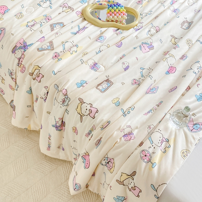 91家纺网 家纺一手货源 找家纺  （爆款花型 长期款 不断货）幼儿园宝宝婴儿被子儿童夏凉被牛奶针织棉夏凉被大豆被夏被空调被春秋被冬被 M系列--风车狗