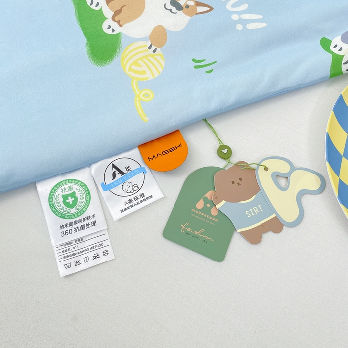 91家纺网 家纺一手货源 找家纺  （爆款花型 长期款 不断货）幼儿园宝宝婴儿被子儿童夏凉被牛奶针织棉夏凉被大豆被夏被空调被春秋被冬被 M系列--狗狗蓝