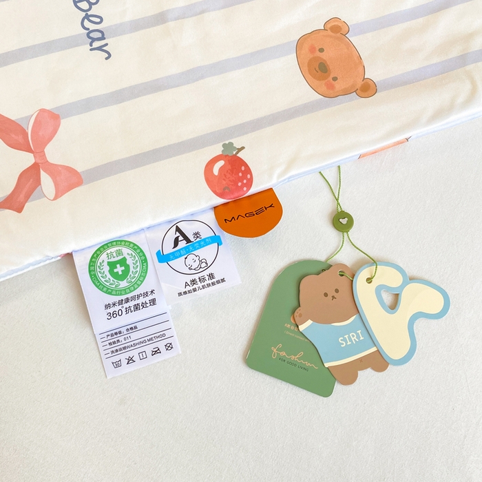 91家纺网 家纺一手货源 找家纺  （爆款花型 长期款 不断货）幼儿园宝宝婴儿被子儿童夏凉被牛奶针织棉夏凉被大豆被夏被空调被春秋被冬被 M系列--蝴蝶结熊