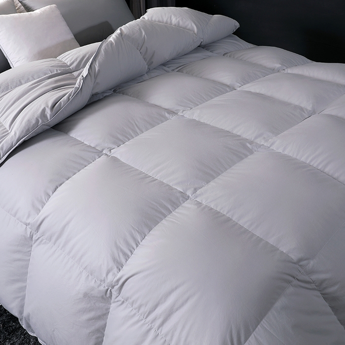 91家纺网 家纺一手货源 找家纺 （总）呆头鹅羽绒工厂店 2025新款全棉防羽布羽绒被-标准款 白鹅绒鸭绒被子被芯羽绒工厂店