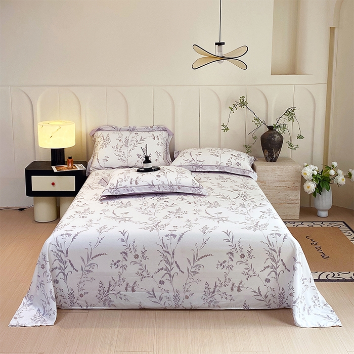 91家纺网 家纺一手货源 找家纺 （总）春皖家纺 2025春夏新款A类莱赛尔纤维印花A版单床单 床单单件-风格二