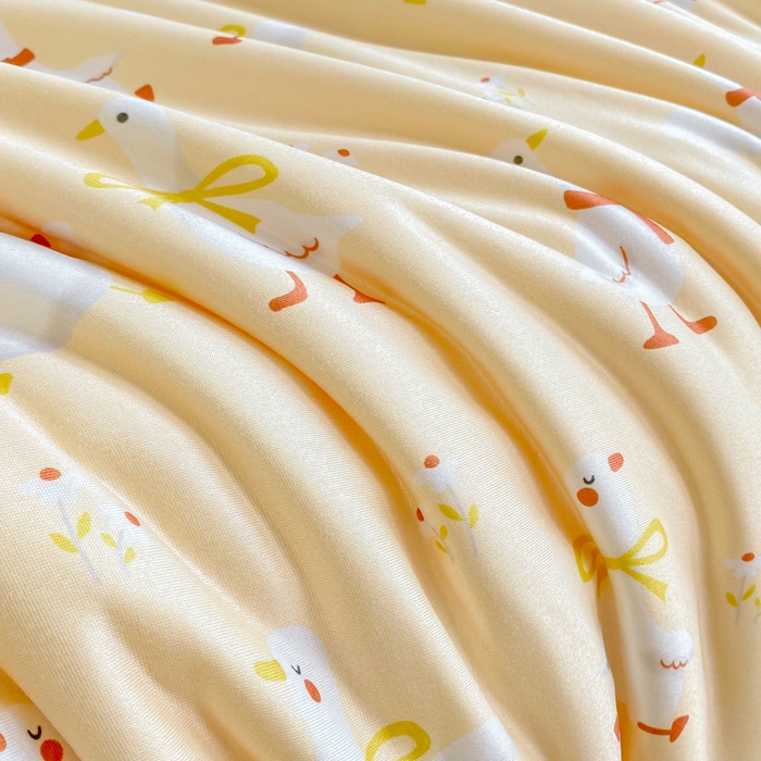 91家纺网 家纺一手货源 找家纺  （爆款花型 长期款 不断货）幼儿园宝宝婴儿被子儿童夏凉被牛奶针织棉夏凉被大豆被夏被空调被春秋被冬被 M系列--小鸭