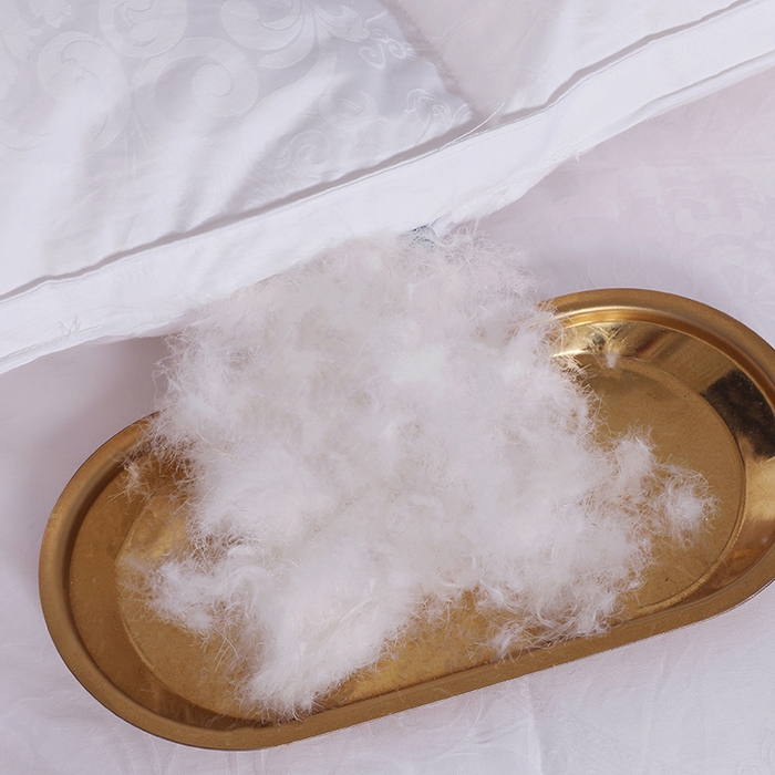 91家纺网 家纺一手货源 找家纺 呆头鹅羽绒工厂店2025新款150支全棉大提花羽绒被 白鹅绒鸭绒被子被芯羽绒工厂店 白色